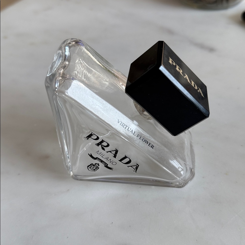 Prada Virtual Flower Perfume EMPTY BOTTLE with Black Cap
